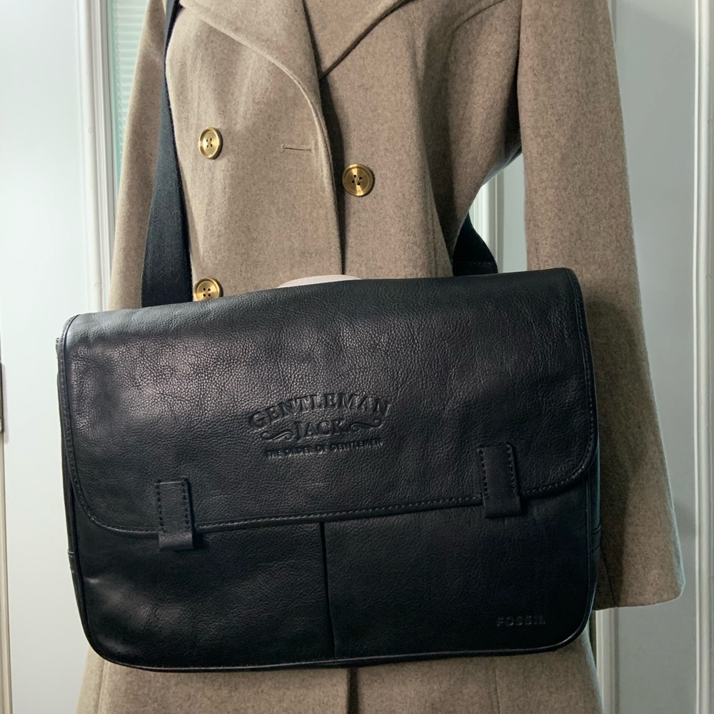 Fossil men’s gentleman jack estate messenger bag